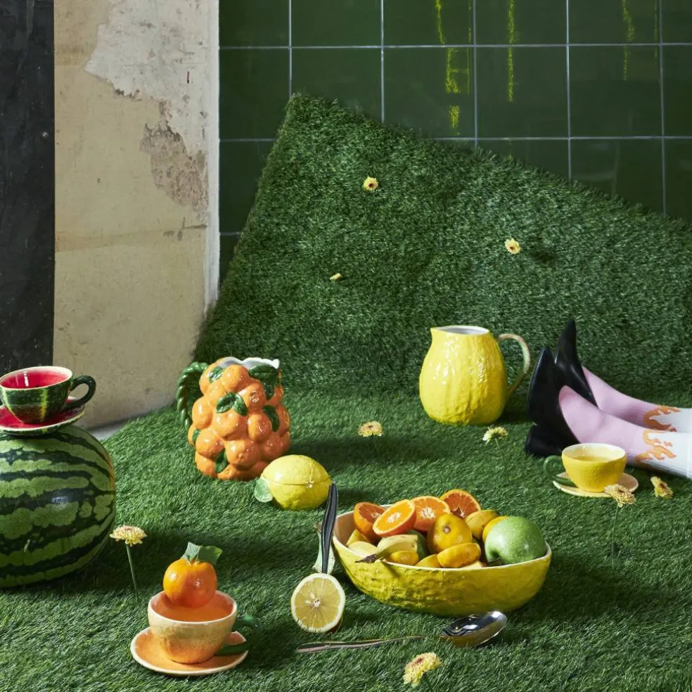 Fruity kopp med fat 25 cl, grønn/rød