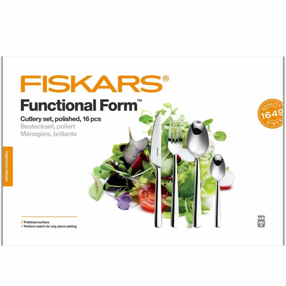 Functional Form bestikksett 16 deler, blank