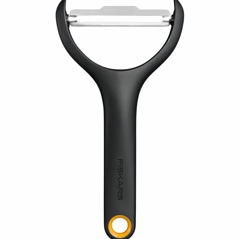 Functional Form grønnsaksskreller 15 cm, svart/oransje