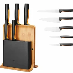 Functional Form knivblokk med 5 kniver, bambus