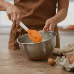Functional Form skjeformet slikkepott, hvit/oransje