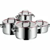 Function 4 grytesett, 4 deler inkl. 4 glasslokk