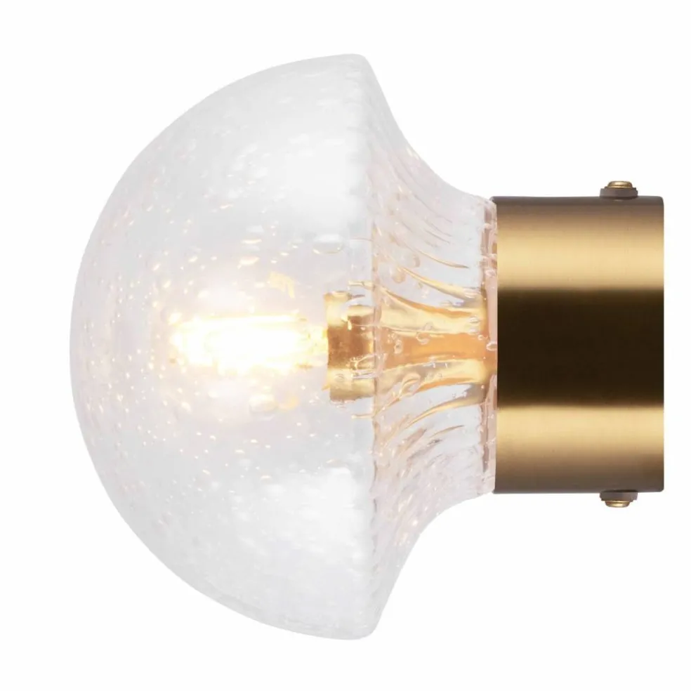 Fungo 16 vegglampe, klar/messing