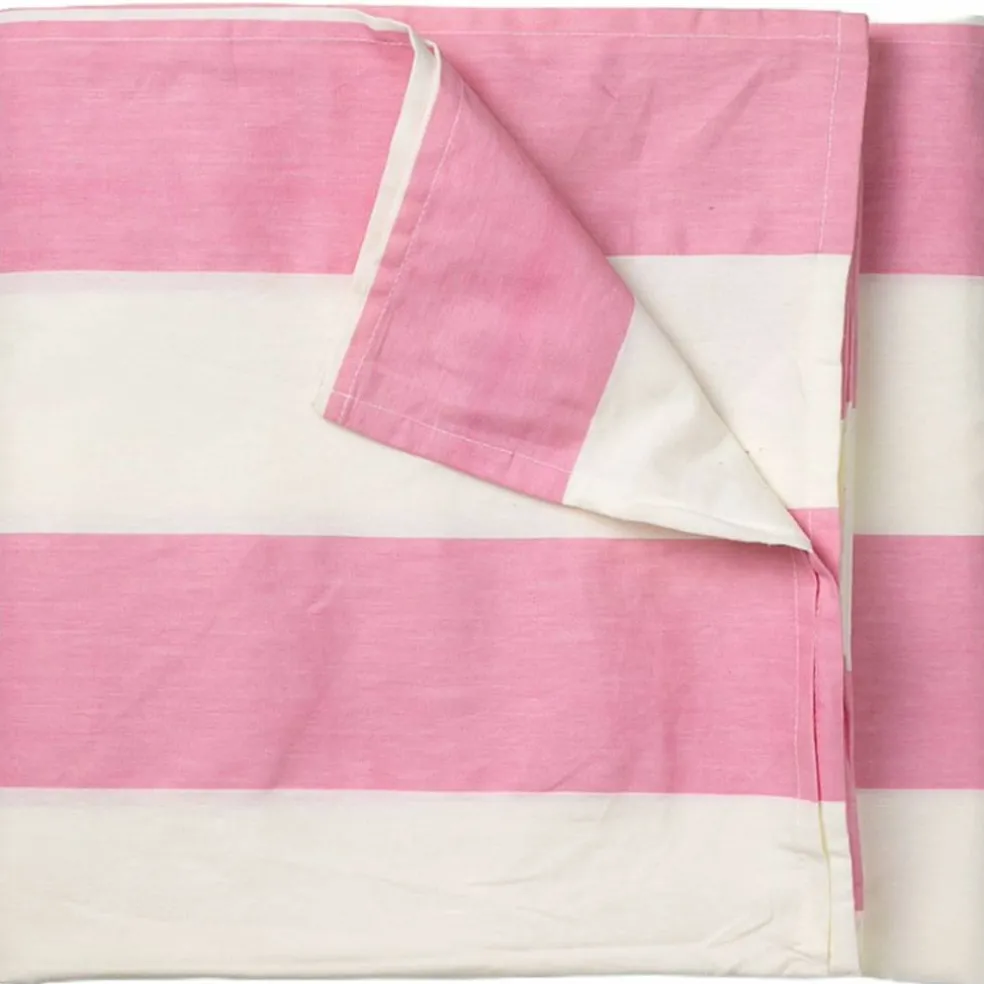 Gaia duk 180x145 cm, rosa/hvit