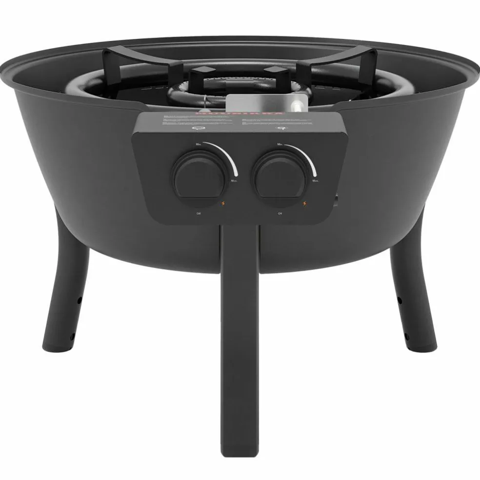 Gassbrenner med stativ svart 48 cm