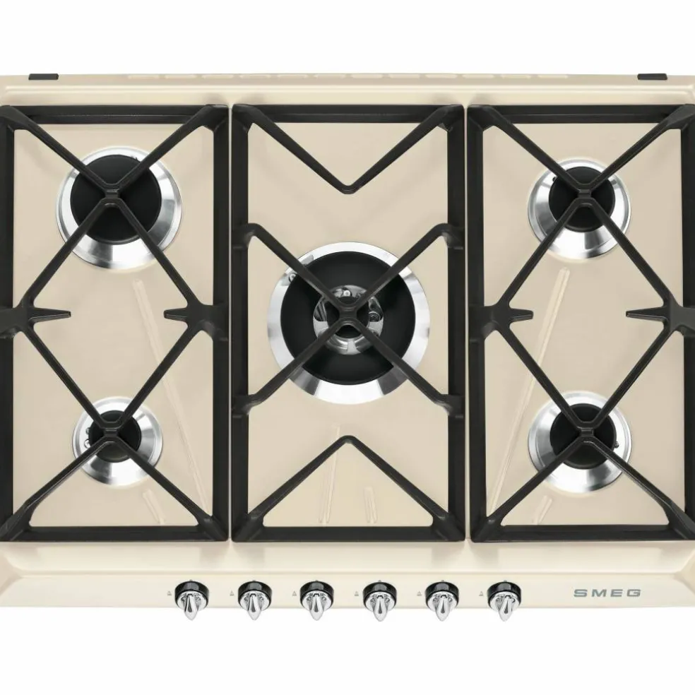 Gasskokeplate Victoria Design 68,5 cm, Rustfritt Stål