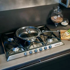 Gasskokeplate Victoria Design 68,5 cm, Rustfritt Stål