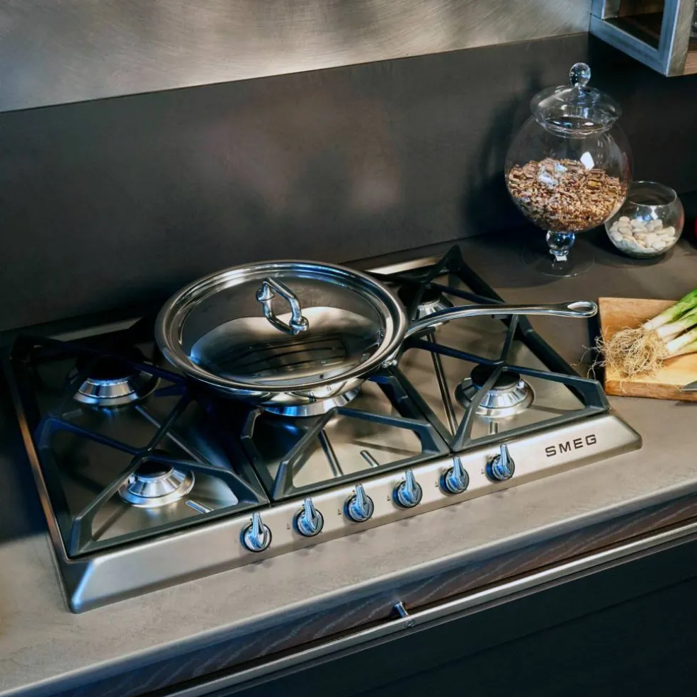 Gasskokeplate Victoria Design 68,5 cm, Rustfritt Stål