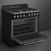 Gasskomfyr Victoria TR90GMBL 90 cm, svart