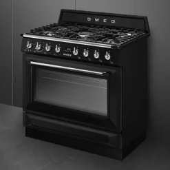 Gasskomfyr Victoria TR90GMBL 90 cm, svart