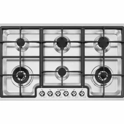 Gass Platetopp 90 cm, Rustfritt Stål