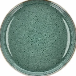 Gastro middagstallerken 27 cm, hvit/grønn
