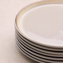 Gastro middagstallerken 27 cm, hvit/grønn