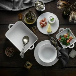 Gastronomi Toulouse Kvadratisk Fat Hvit 27 cm
