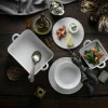 Gastronomi Toulouse Kvadratisk Fat Hvit 17,5 cm
