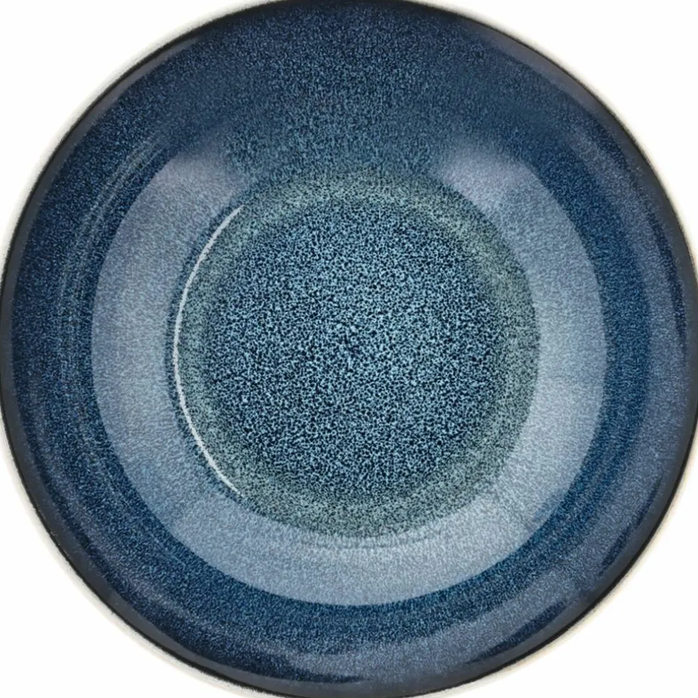Gastro pastaskål 20 cm, hvit/mørkeblå