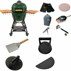 Gen 2 Large kamadogrill med smashpakke, svart