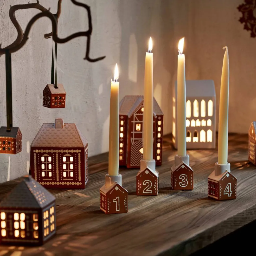 Gingerbread adventsstake 7,5 cm, brun