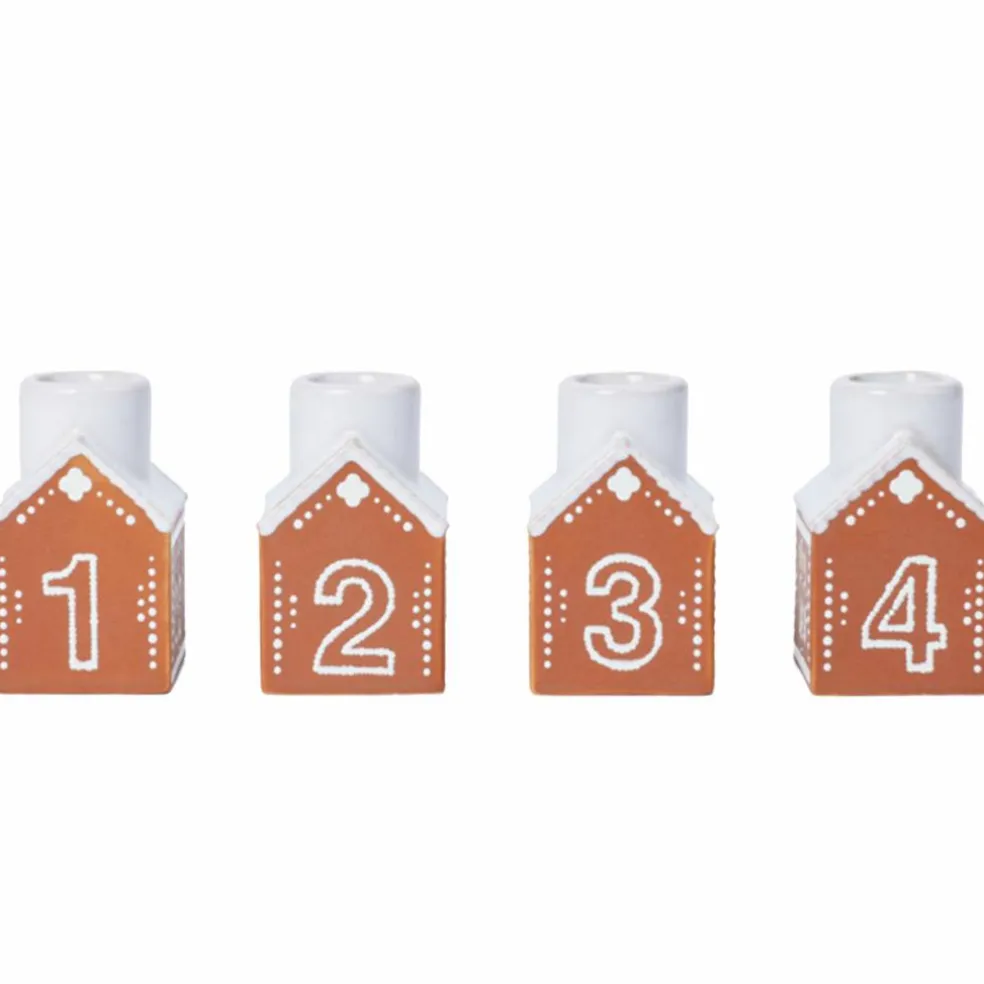 Gingerbread adventsstake 7,5 cm, brun