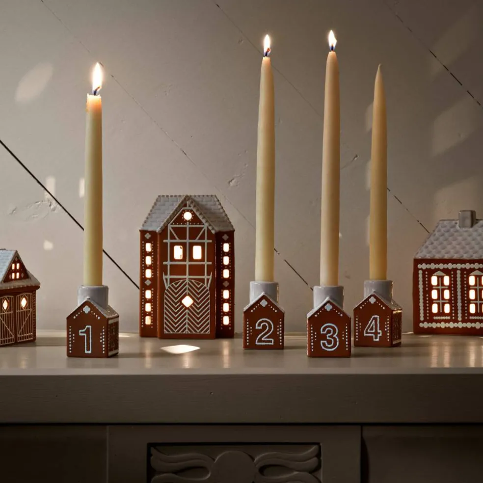 Gingerbread adventsstake 7,5 cm, brun