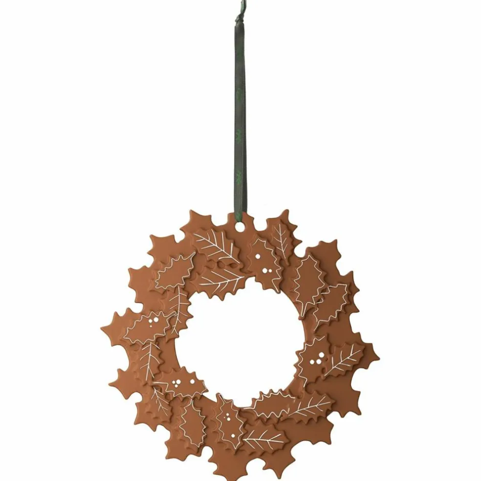 Gingerbread julekrans Ø18,5 cm, brun