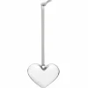Glasshjerte 50 mm, 3-pakning, speilblank finish