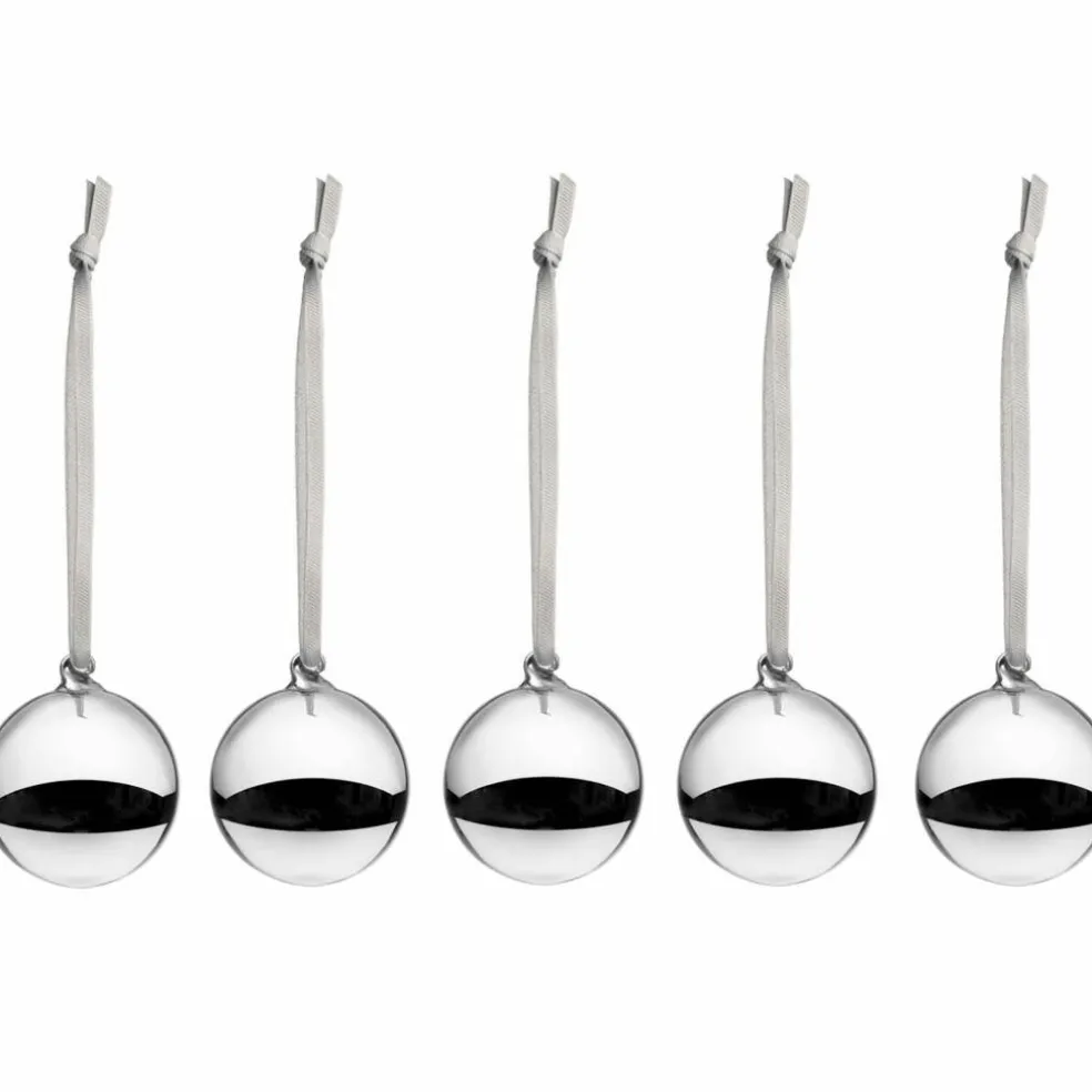 Glasskule 40 mm, 5-pakning, speilblank finish