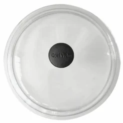 Glasslokk 24 cm, knott i støpejern