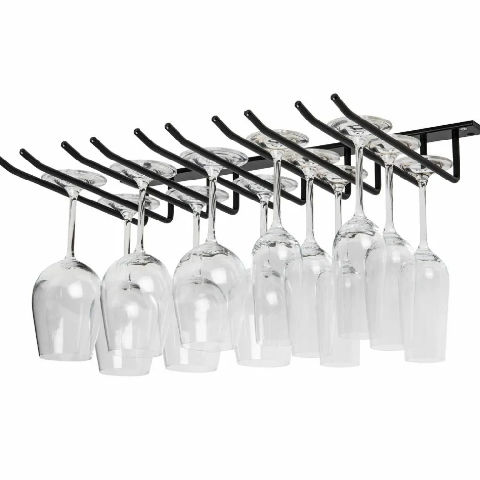 Glassoppheng til vegg 20 glass svart