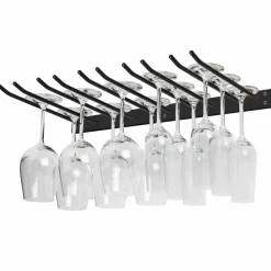 Glassoppheng til vegg 15 glass svart