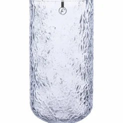Glassvase 25 cm, mønstret glass