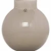 Glassvase rund 22 cm, Ø21, beige