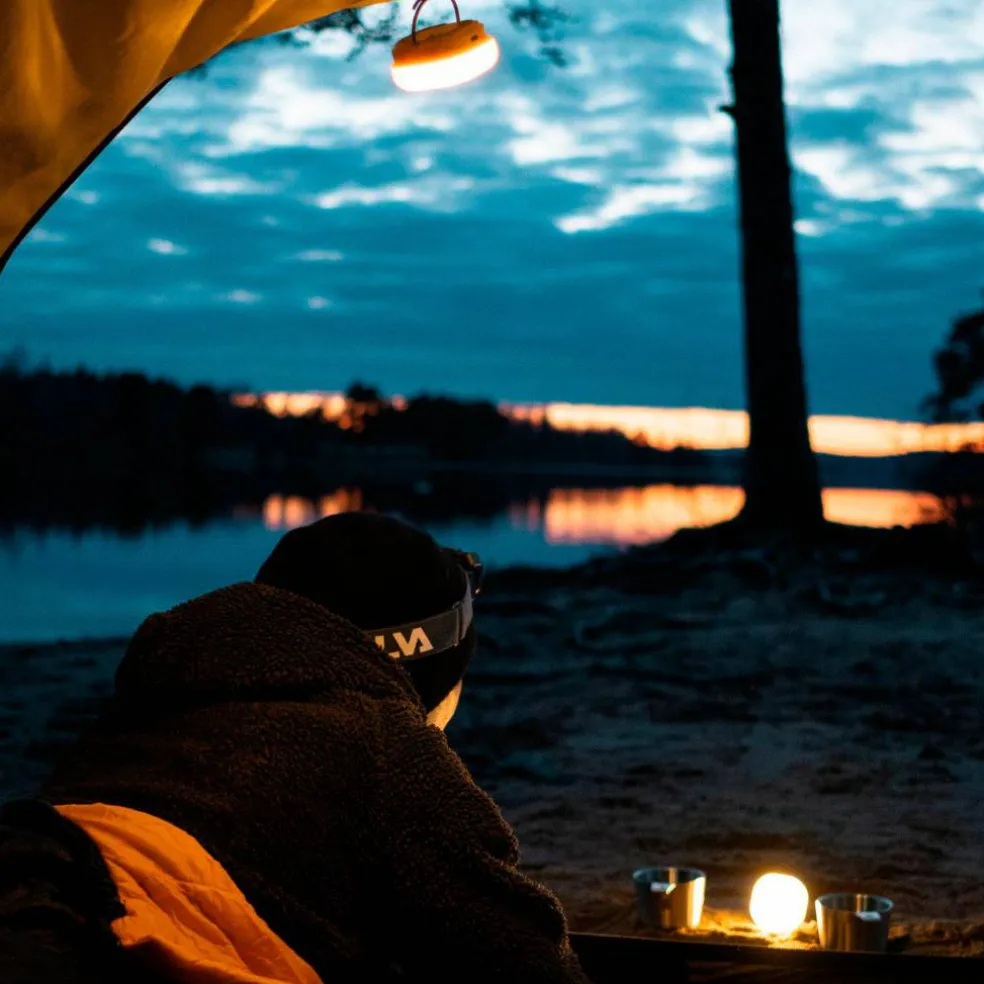 Glow campinglykt, gul