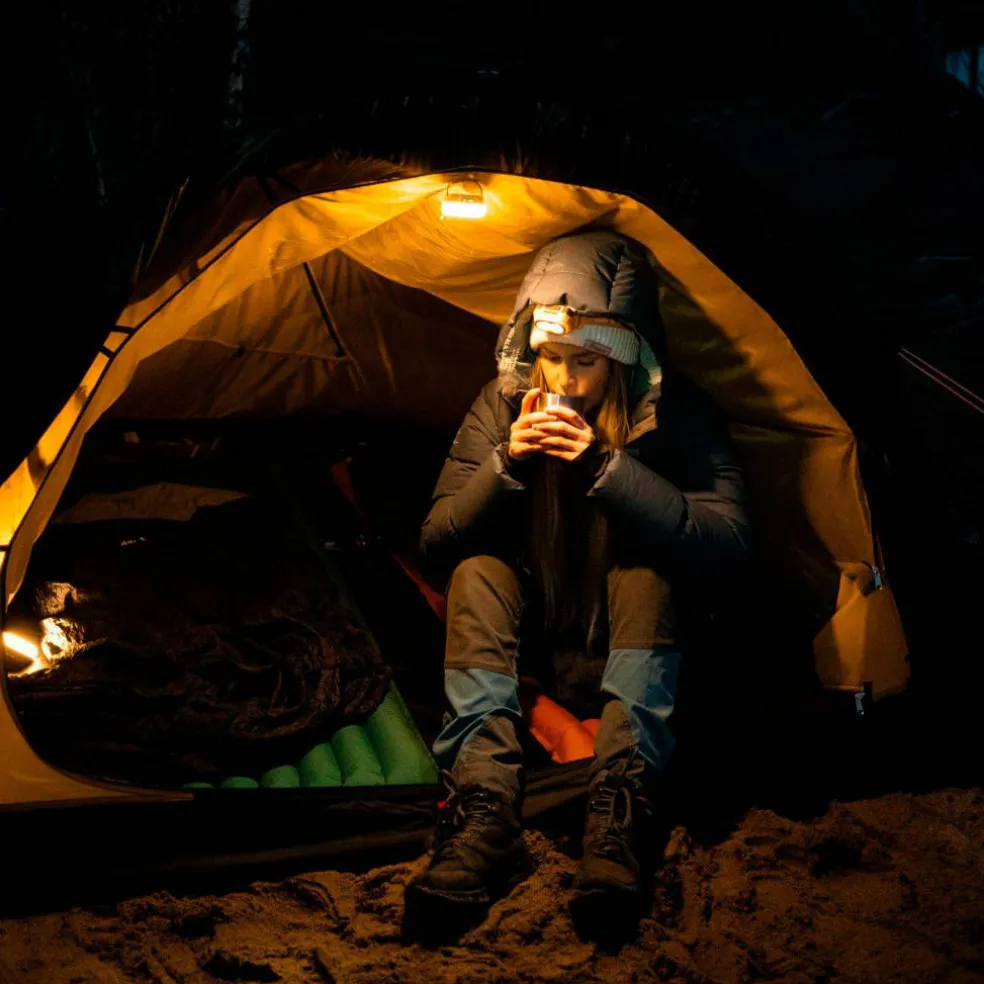 Glow campinglykt, gul