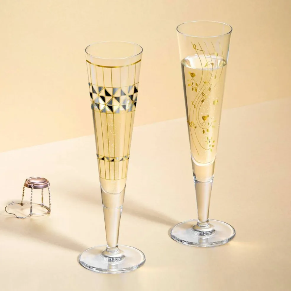Goldnacht champagneglass, NO:2