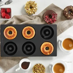 Gourmet Donutform 6 stk Svart