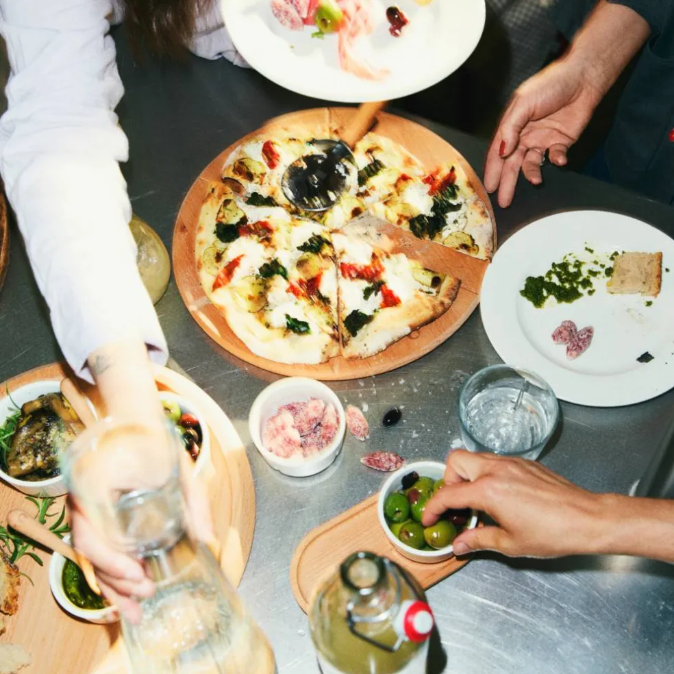 Grand Cru pizzabrett og pizzaskjærer 35 cm, bøk