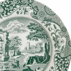 Green Italian asjett 15 cm, grønn/hvit