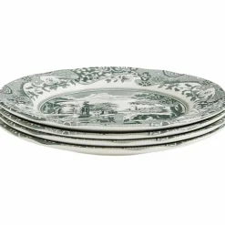 Green Italian asjett 15 cm, grønn/hvit