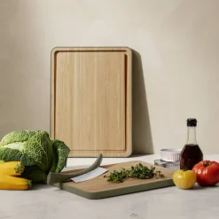 Green Tool skjærebrett med juicerille, bambus