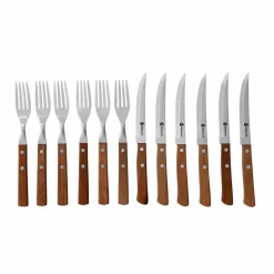Grillbestikk med trehåndtak 12 deler