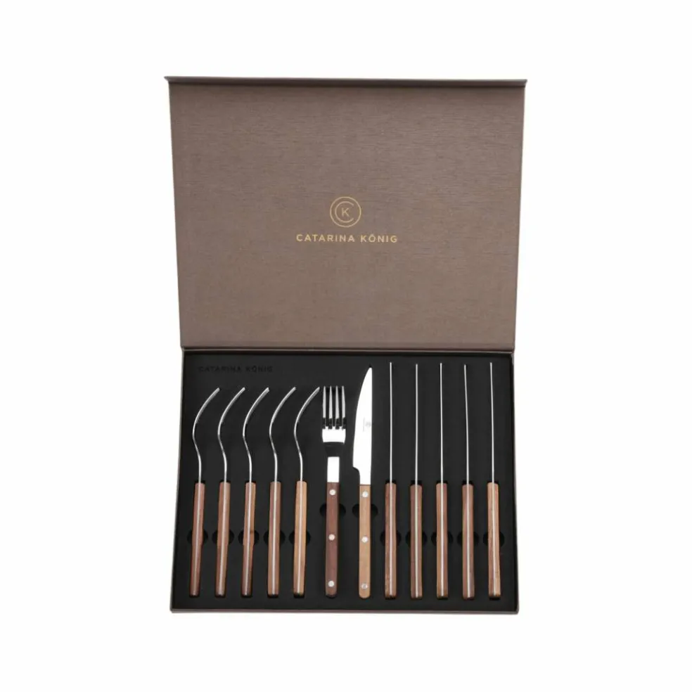 Grillbestikk Wood Collection, 12 deler