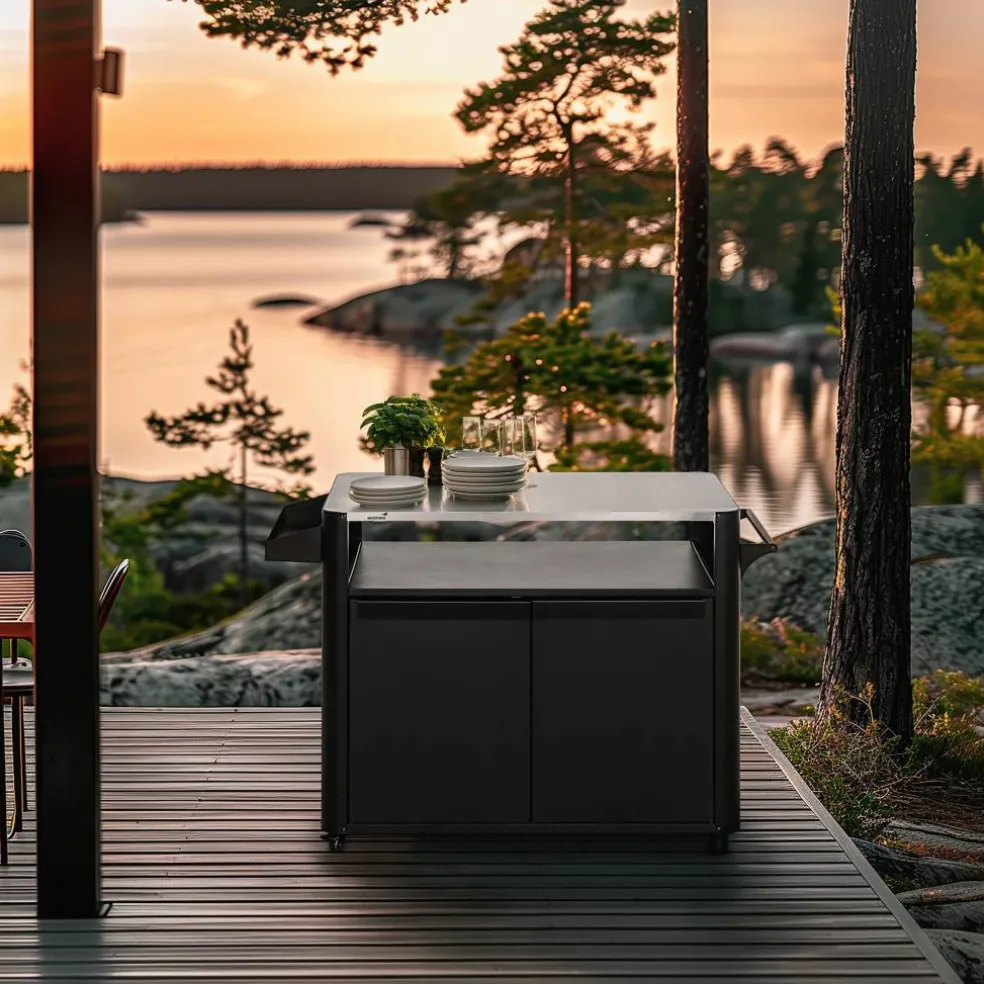 Grillbord, svart