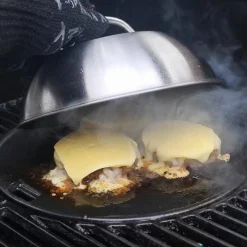 Grillkuppel i rustfritt stål Ø 22,5 cm