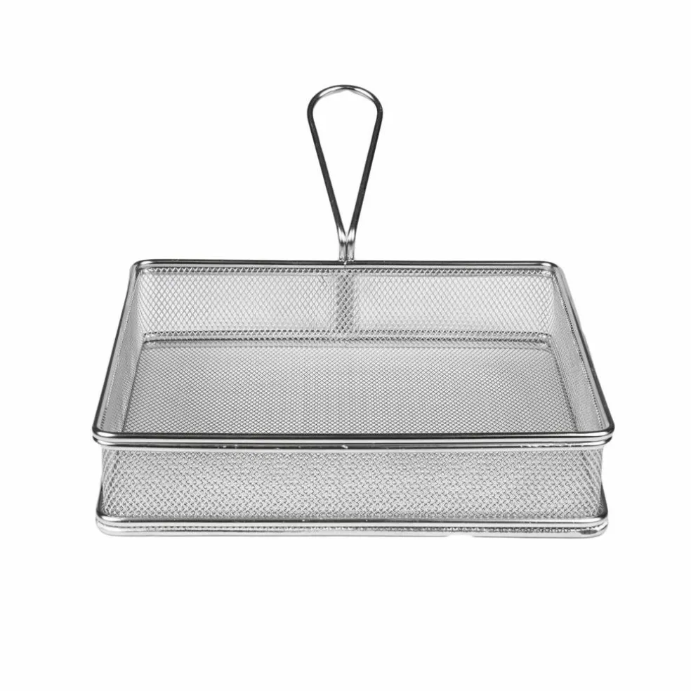 Grillkurv 20 × 20 cm, rustfritt stål