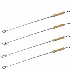 Grillpinne med teleskopskaft, 4-pakning