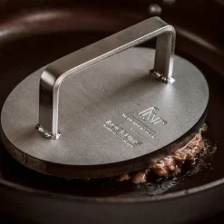 Grillpresse, rustfritt stål