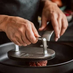 Grillpresse, rustfritt stål