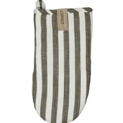 Grillvott 16 × 30 cm bredstripet, salvie/hvit