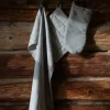 Grillvott stripete, karamell/beige